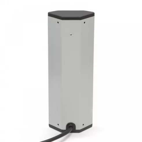 Sarokelosztó 4 x 250V, 16A 2 x USB, 2,1A alumínium ház                                                BX20484