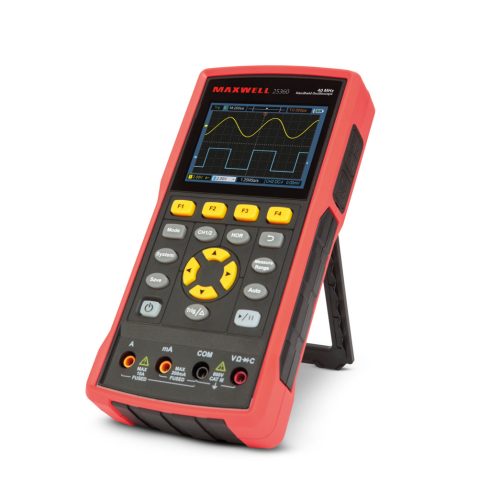 Kézi oszcilloszkóp - akkumulátoros - 3.5col színes LCD - AC/DC, 400V, 40MHz, 2 csatorna, 8K/4K        BX25360
