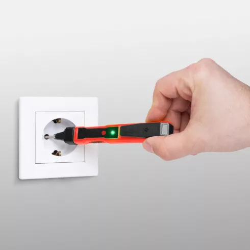 Fázisceruza - érintésmentes funkcióval - Fény- és hang visszajelzéssel - 70 -250 V AC - elemes        BX25822