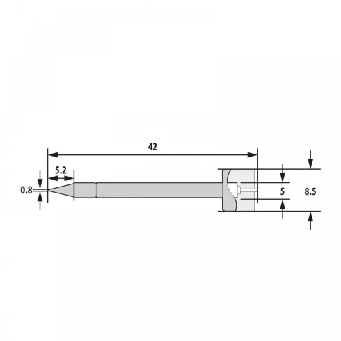 Pákahegy fűtőbetéttel - 28025-höz - 2 db / bliszter                                                   BX28910D