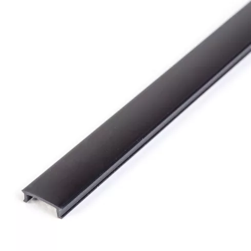 LED aluminium profil takaró búra - fekete - 2000mm (41010/41011hez)                                   BX41010M2-BK