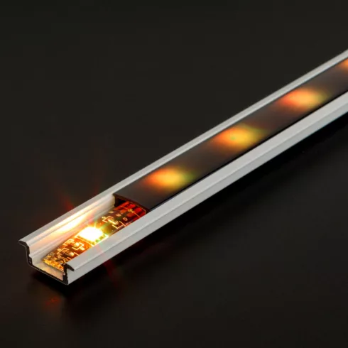 LED aluminium profil sín - 1000 x 23(17) x 8 mm - süllyeszthető U profil - fehér                      BX41011A1-WH
