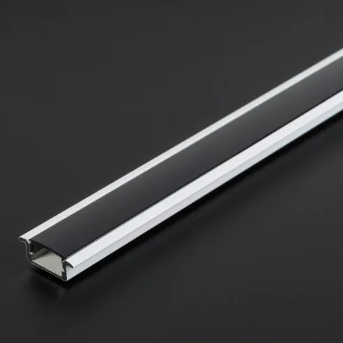 LED aluminium profil sín - 2000 x 23(17) x 8 mm - süllyeszthető U profil - fehér                      BX41011A2-WH