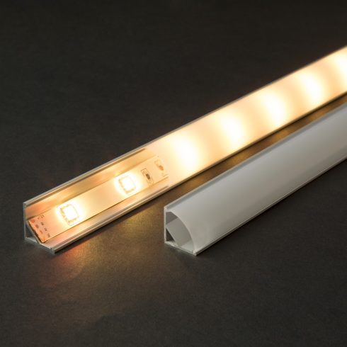 LED alumínium profil sín 2000 x 16 x 16 mm íves sarok profil                                          BX41012A2