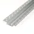 LED aluminium profil sín - vakolható, gipszkartonba süllyeszthető - 1000 x 61 x 13 mm                 BX41025A1