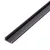 LED aluminium profil takaró búra - fekete - 1000 mm (41025A1-hez)                                     BX41025M1-BK