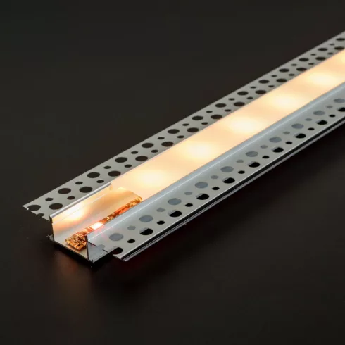 LED aluminium profil sín - vakolható, gipszkartonba süllyeszthető - 1000 x 58 x 13 mm                 BX41026A1