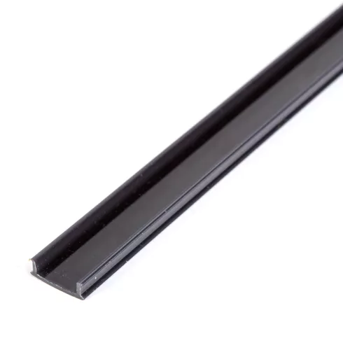 LED aluminium profil takaró búra - fekete - 1000 mm (41026A1-hez)                                     BX41026M1-BK