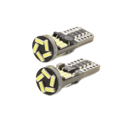 Autós LED - CAN127 - T10 (W5W) - 150 lm - can-bus - SMD 3W - 2 db / bliszter                          BX50774