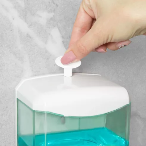 Szenzoros szappanadagoló - 600 ml - fali - elemes - fehér                                             BX51120A