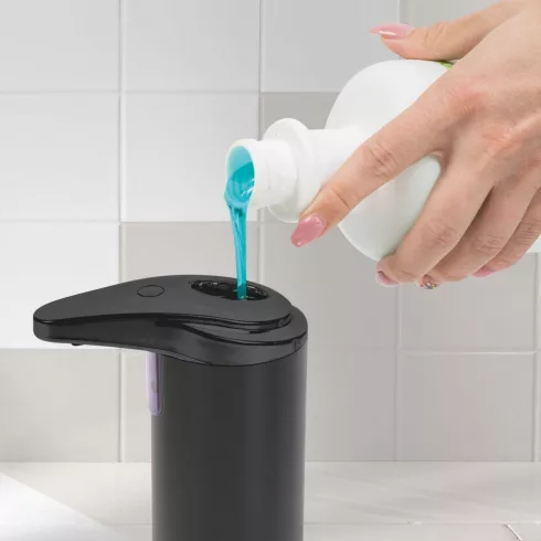 Automata szappanadagoló - 220 ml - álló - elemes - matt fekete                                        BX51122B