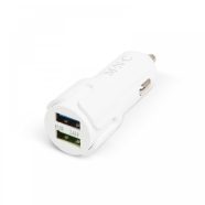   Autós szivargyújtó adapter 2 USB aljzattal - 2,4 A - Fehér                                            BX54931WH