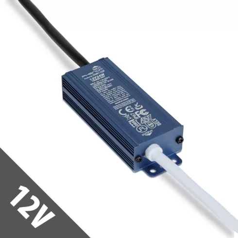 Hálózati stabilizált tápegység - 12V DC - 24W, 2A - IP67                                              BX55001-12IP