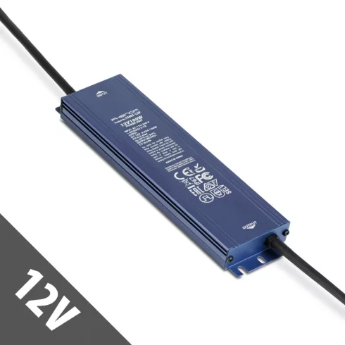 Hálózati stabilizált tápegység - 12V DC - 100W, 8,3A - IP67                                           BX55003-12IP