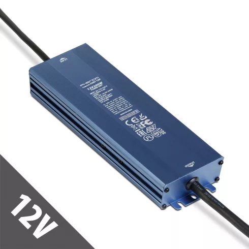 Hálózati stabilizált tápegység - 12V DC - 200W, 16,6A - IP67                                          BX55007-12IP