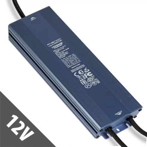Hálózati stabilizált tápegység - 12V DC - 400W, 33,3 A - IP67                                         BX55010-12IP