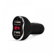   Autós szivargyújtó adapter - 2 x USB - fekete                                                         BX55054BK