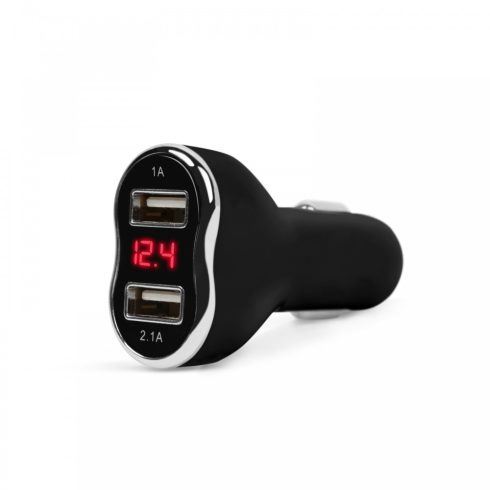 Autós szivargyújtó adapter - 2 x USB - fekete                                                         BX55054BK