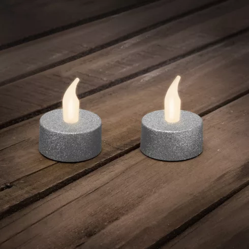 LED-es teamécses AJÁNDÉK ELEMMEL arany 2 db / bliszter                                                BX55245G