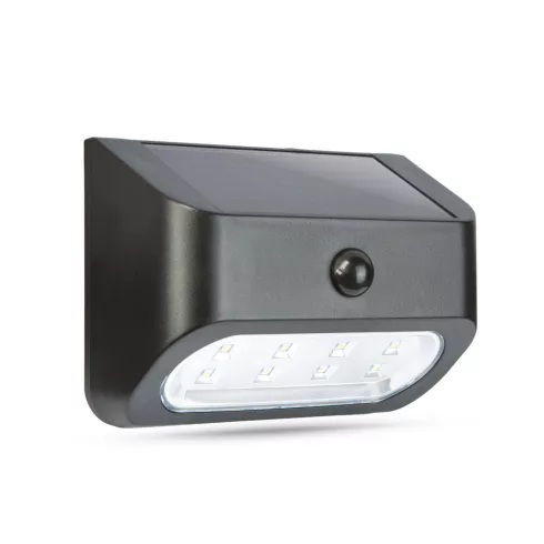 Mozgásérzékelős szolár lámpa - 14 x 6,5 x 10 cm - 8 x SMD LED                                         BX55282