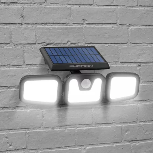 Mozgásérzékelős szolár reflektor - karos, forgatható - 3 COB LED                                      BX55284