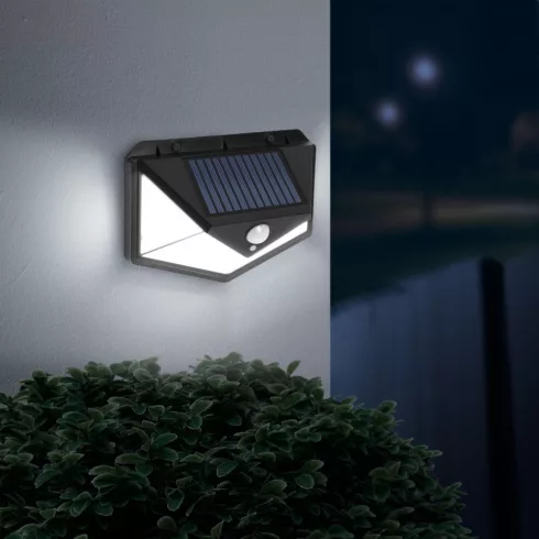 Mozgásérzékelős szolár reflektor - fali - 136 LED                                                     BX55289
