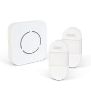   Digitális elem- és vezeték nélküli csengő - Kinetic - 2 kültéri - fehér - kék LED                     BX55332WH-2