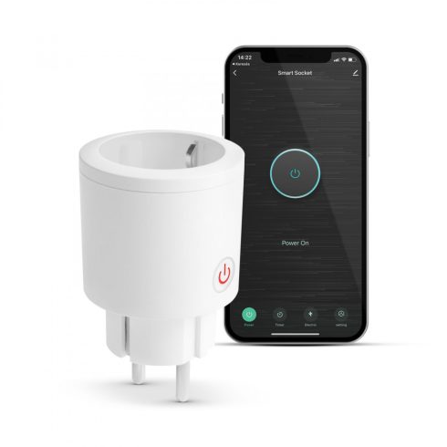 Smart konnektor - fogyasztásmérővel - Amazon Alexa, Google Home, Siri, IFTTT kompatibilitás           BX55359B