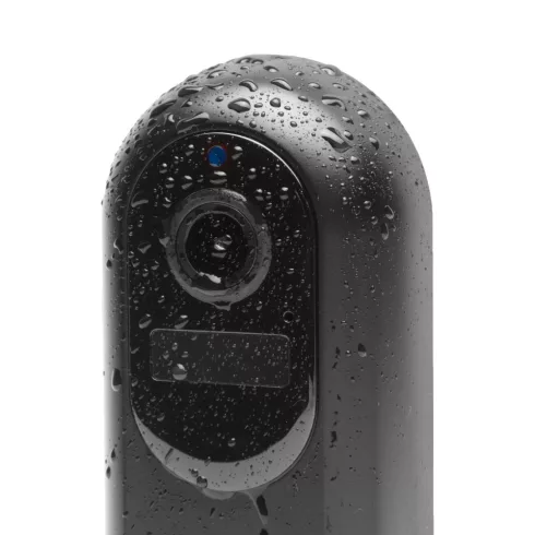 Smart Wi-Fi-s videó kaputelefon - akkumulátoros, 12V - MicroSD, FHD, PIR - fekete                     BX55387BK