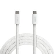  Notebook töltőkábel - adatkábel - Type-C / Type-C - fehér - 1 m - 5 A - 240 W                         BX55555WH-1