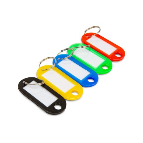 Kulcsjelölő - 5 szín - műanyag - 50 db / csomag                                                       BX55577