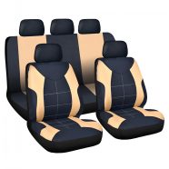   Autós üléshuzat szett - drapp / fekete - 9 db-os - HSA008                                             BX55672DR