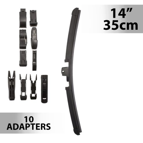 Ablaktörlő 14col/35 cm - 10 db adapterrel                                                             BX55734N