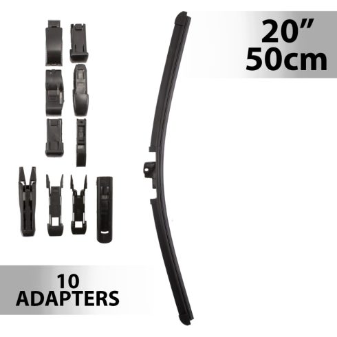 Ablaktörlő 20col/50 cm - 10 db adapterrel                                                             BX55740N