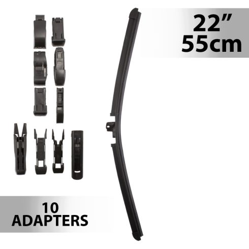 Ablaktörlő 22col/55 cm - 10 db adapterrel                                                             BX55742N