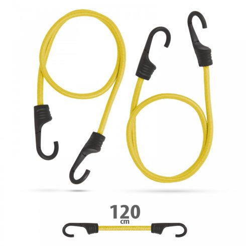 Professzionális gumipók szett - sárga - 120 cm x 8 mm - 2 db / szett                                  BX55761D
