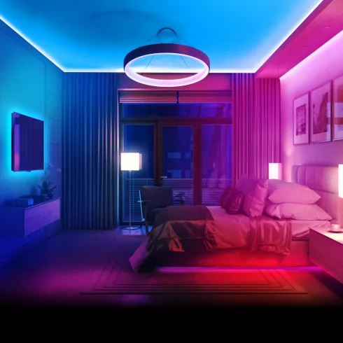 RGB LED szalag - colMagicControlcol - 5 m - 100+ program, érintős távirányító - IP65                  BX55843