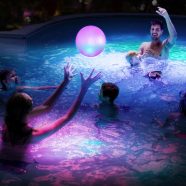   Strandlabda - kék / piros LED-del - 20 cm                                                             BX56130B