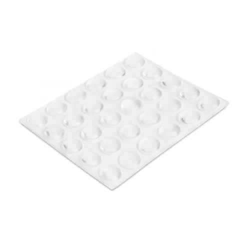Ajtóütköző szett - öntapadós, átlátszó - 8 mm - 30 db / csomag                                        BX56189