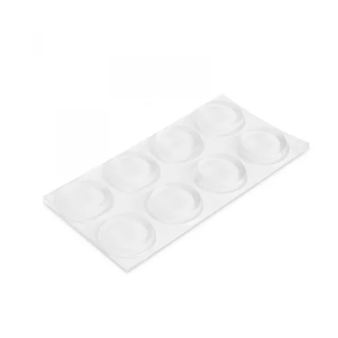 Ajtóütköző szett - öntapadós, átlátszó - 18 mm - 8 db / csomag                                        BX56192