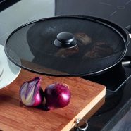  Fröccsenésgátló fedő - 29 cm - fekete                                                                 BX56263