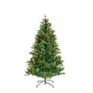   Műfenyő - 180 cm - PE / PVC - piros bogyóval                                                          BX56481C