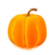   Halloween-i tök dekoráció - 16,5 cm - narancssárga - habszivacs - glitteres                           BX56540A