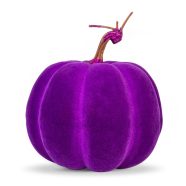   Halloween-i tök dekoráció - 16,5 cm - lila - habszivacs - glitteres                                   BX56540B