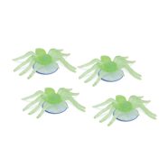   Halloween-i foszforeszkáló dekoráció - pók - tapadókorongos - 8 x 5 cm - 4 db / csomag                BX56546