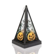   Halloween-i LED lámpás - tök - melegfehér - fekete - 9,5 x 9,5 x 17 cm - 2 x AAA                      BX56549A