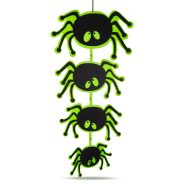   Halloween-i dekoráció - pók - akasztható - filc - 63 x 32 cm                                          BX56557B