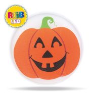   Halloween-i LED dekoráció - RGB LED - tök - öntapadós - 12 x 4 cm                                     BX56564