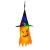 Halloween-i LED dekor - szellem - sárga - 10 színes LED - akasztható - 2 x 2032 - 75 x 35 cm          BX56569C