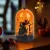 Halloween-i LED dekor - narancs - 3 x AAA - 8 x 12,5 cm                                               BX56570A